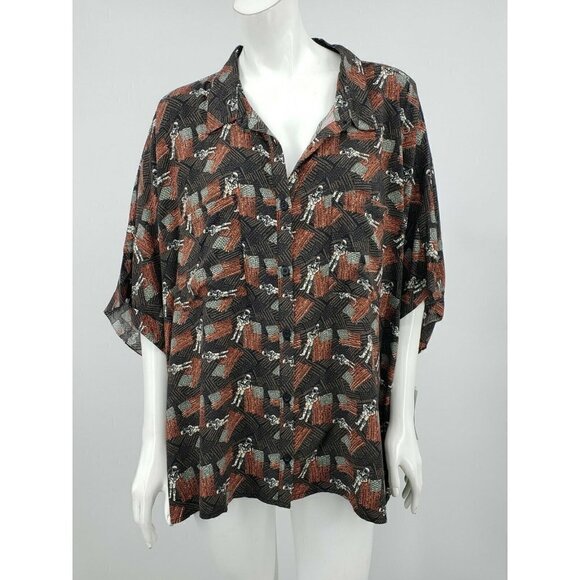 New LuLaRoe Amy Womens 3XL Astronaut American Flag Pockets - Picture 3 of 8